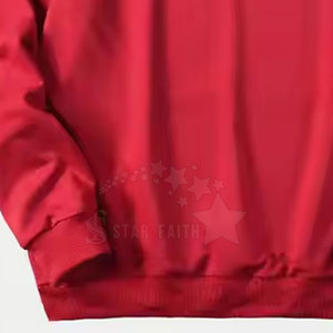 Sweat à capuche délavé à l'acide pour hommes de style urbain en coton mélangé avec strass détaillant motif imprimé scintillant pull d'hiver - Product Image 5