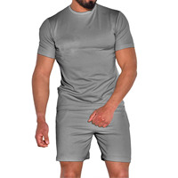 Ensemble deux pièces tissé pour homme, respirant et à séchage rapide, idéal pour l'été, avec t-shirt imprimé et short, personnalisable avec logo et couleur sur mesure – Meilleures ventes