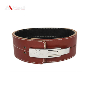 Cinturones de elevación de cuero de vaca de alta calidad para hombres y mujeres, equipo de levantamiento de pesas cómodo y duradero con logotipo personalizable - Product Image 1