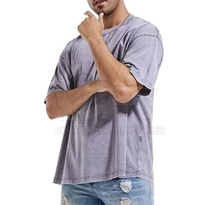 T-shirt Homme Oversize Lavé 2026 – Coupe Décontractée en Coton Lavé – Style Urbain – Col Rond – T-shirt en Coton Lavé pour Homme - Product Image 5