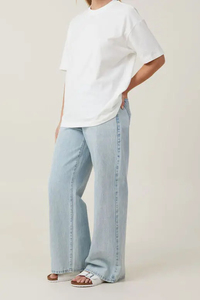 Wholesale High Quality 180 Gsm Soft Jersey Drop <b>Shoulder</b> Short Sleeve Casual Loose Summer Boxy Fit Long <b>Women</b> Cotton T-shirts - Product Image 2