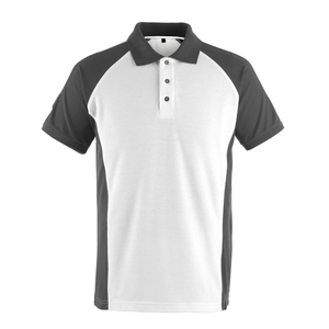 Algodón Dos Tonos Gris y Negro Color Combinación Polo Cuello Hombres Camisetas Logotipo Personalizado Impresión Polo camisas - Product Image 2