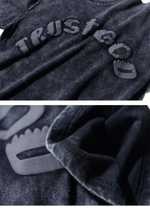 T-shirt imprimé bouffant de gymnastique à manches courtes personnalisé T-shirt de sport d'entraînement à la course T-shirt imprimé bouffant avec logo personnalisé - Product Image 3