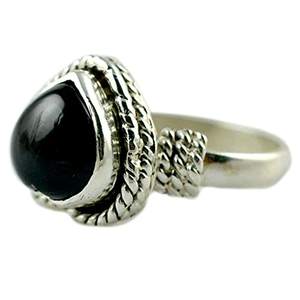 Navya Craft Handmade 925 Sterling Silver Women's <b>Statement</b> <b>Ring</b> Black Onyx Boho Style Size 4-13 for Christmas Anniversary - Product Image 1