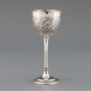 PureVineCup Divine Grace Calice à vin en métal orné Gobelet à finition antique traditionnelle pour les rituels religieux et les autels d'église - Product Image 6