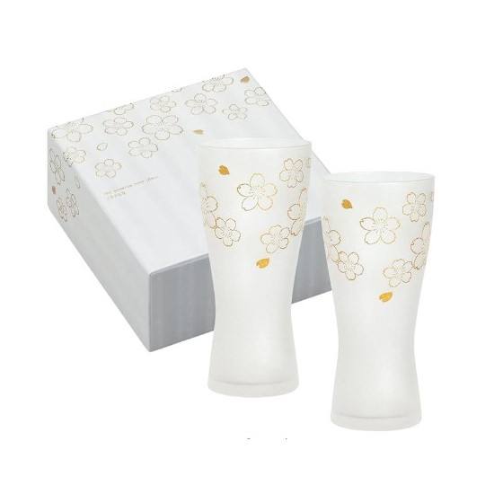 S6006 Premium Sakura Beer Glass Pair Sets M size