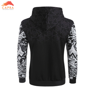 Chaqueta con capucha OEM informal de invierno con estampado de sublimación 3D de color personalizado con método de impresión digital - Product Image 3