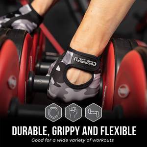 ถุงมือนีโอพรีนบุนวมครึ่งนิ้วสำหรับทั้งชายและหญิงถุงมือออกกำลังกายยิมกีฬาสำหรับยกน้ำหนัก - Product Image 6