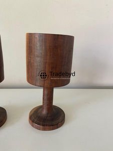 Verre en bois pour boissons quotidiennes Verres rustiques naturels faits à la main pour cadeaux par Tradebyd - Product Image 3