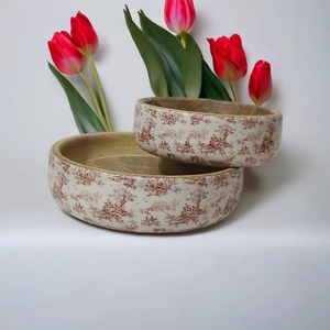 Venta caliente Toile Diseño Artesanal hecho a mano Natural vela redonda y cuenco para servir contenedor Natural de madera de mango de lujo exclusivo - Product Image 6