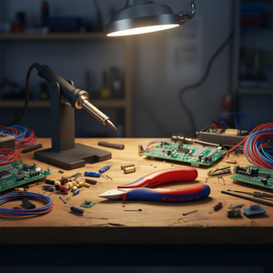 Alicates de corte diagonal Knipex Electronics Mini-Head con mango pulido a espejo y empuñaduras multicomponentes, tipo punzón - Product Image 3