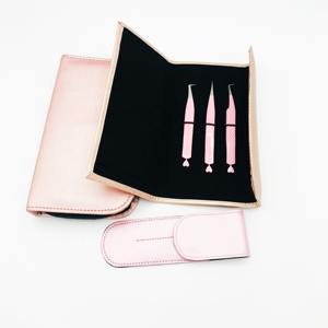 RMI แหนบถอนขนตาสเตนเลสเกรดพรีเมี่ยมพร้อมที่จับกันลื่นเพื่อแยกและจัดวางขนตาแต่ละ RMI-MZ-LT-1680 - Product Image 1