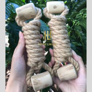 Juguetes masticables de cáñamo macizo de color natural, modernos, sencillos, de madera de café, para todas las ocasiones, venta al por mayor a granel, de Vietnam HOANG LINH SG - Product Image 1
