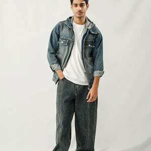 Top moda hombres chaquetas nueva última venta caliente de lujo Casual clásico elasticidad Denim abrigo Jeans hombres chaqueta - Product Image 2