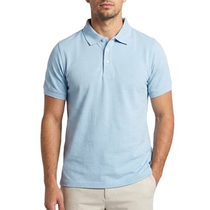 Camisas de Golf Casuales Elegantes de Secado Rápido para Hombre, de Algodón de 180 GSM, con Cuello Camisero y Logotipo Personalizado de Alta Calidad Impreso por Transferencia de Calor - Product Image 1