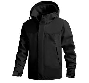 High Quality Custom Waterproof Breathable Windbreaker <b>Bomber</b> <b>Jacket</b> <b>Men</b> Windproof Hip Hop Streetwear Canvas Hood - Product Image 6