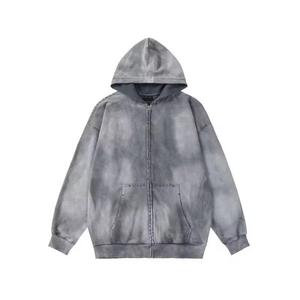 Sudaderas Vintage Lavadas al Ácido, Sudaderas Extra Grandes de Algodón Grueso Unisex de Alta Calidad, Sudaderas Desteñidas por el Sol, Sudaderas con Logotipo Personalizado Bordado - Product Image 1