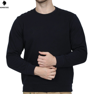 เสื้อสเวตเตอร์คอกลมของผู้ชายผ้าฝ้าย100% 300GSM โลโก้แบบออกแบบได้ตามต้องการผ้าฟลีซสะพายไหล่แบบลำลองสำหรับฤดูหนาว - Product Image 1