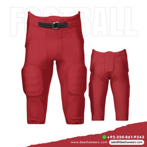 Pantalones de fútbol acolchados integrados sólidos Diseño de la serie 200 Equipo transpirable y duradero para jugadores de fútbol americano - Product Image 4