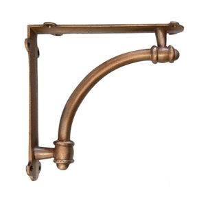 <b>Wrought</b> <b>Iron</b> Heavy Duty <b>Shelf</b> <b>Bracket</b> for Industrial Spaces Garages Bathrooms and Wooden Wall <b>Shelves</b> - Product Image 1