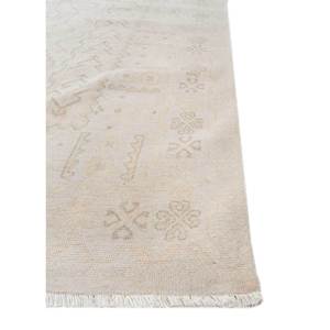 Tapis en laine et viscose noué à la main Erbe Classic Blue, motif géométrique pour la décoration du salon, grande taille 9x12, modèle Ah-1644 - Product Image 4