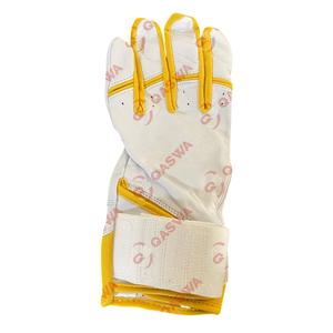 Gants en cuir à manchette longue de couleur et de logo personnalisés vente à chaud de gants de frappeur en cuir de pratique de jeu de baseball de bonne qualité - Product Image 5