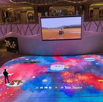 High Resolution P3.91 Indoor LED Floor Tile Screen Easy-to-Install Dynamic Display for Shopping Malls Exhibitions Concerts