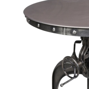 Industrial Crank <b>Table</b> Metal Iron | Vintage Adjustable Dining <b>Bar</b> <b>Table</b> Restaurant | Height Adjustable Loft Furniture AKKU ART - Product Image 3
