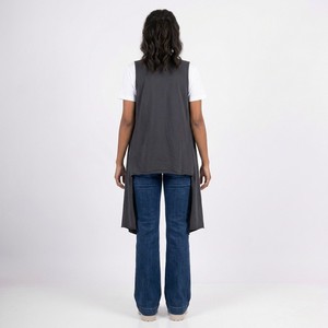 Gilet Lungo Staccabile con Zip 100% Cotone Abbigliamento Casual da Donna - Product Image 3