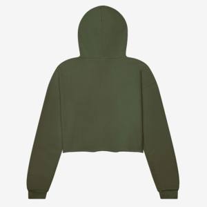 Nouveau Hoodie Épais en Fibre de Bambou pour Femme 2026 – Collection Automne/Hiver – Coupe Ample, Design Court avec Logo Brodé à l'Avant - Product Image 4