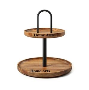 แท่นวางเค้กผลไม้อะลูมิเนียมและสแตนเลสสตีลดีไซน์ยอดนิยมรูปทรงกลม - Product Image 3