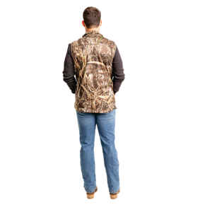 Realtree <b>MAX</b>-7 Puffer Vest for Hunting High-Pile Plush Fleece Lining Zipper Pockets Outer Wear for Warmth Versatile Performance - Product Image 4