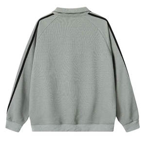 Sweat-shirt à col rond surdimensionné en molleton français vierge OEM 2026, 100% coton, épaules tombantes, sweat-shirt pour homme - Product Image 2