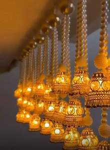 Guirlande de fleurs artificielles pour toile de fond de mariage, décoration suspendue mixte Haldi Mehndi, pour Diwali, décorations festives pour la maison, Noël, Nouvel An 2 - Product Image 4