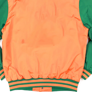 Blouson Bomber Universitaire Florida A&M FAMU Brodé Lettres Grecques Bicolore Réversible Imperméable Unisexe Tenue de Match Printemps - Product Image 5