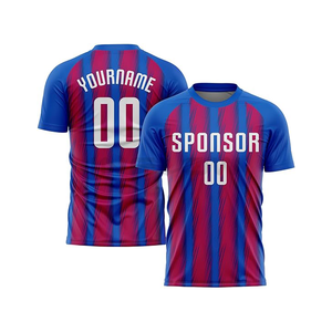 Nuevas Camisetas de Fútbol Personalizadas al por Mayor, Impresas, 100% Poliéster, Ecológicas, Elásticas en Cuatro Direcciones, de Secado Rápido y Antibacterianas - Product Image 2