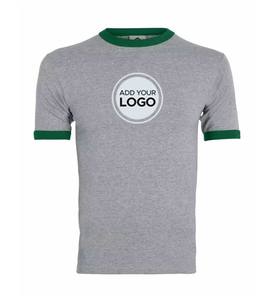 T-shirts à manches courtes et col rond en coton pour hommes 60% T-shirt à logo personnalisé en polyester en 40% coton - Product Image 2