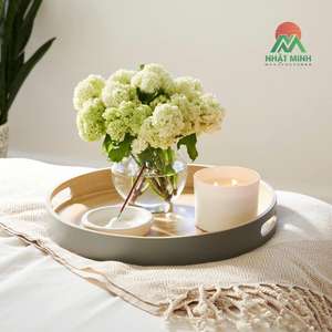 Plateau en bambou avec couleur personnalisée, design multifonctionnel, style moderne classique pour la maison et la restauration - Product Image 1