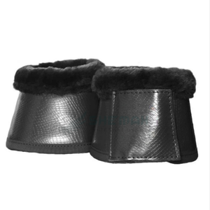 Botas de campana de caballo hechas con cuero PU impermeable y poliéster de peluche que ofrecen una protección duradera para el entrenamiento y la equitación diaria - Product Image 4