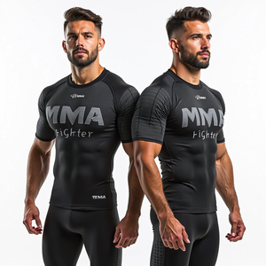 Fabricante de protectores de erupción BJJ personalizados, impresión sublimada Premium, protectores de erupción MMA duraderos para gimnasio y competición - Product Image 6