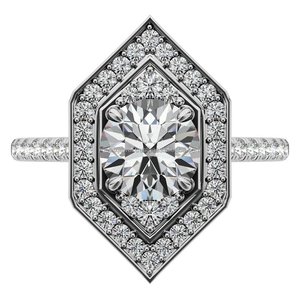 Impresionante anillo de plata 925 con diamantes de laboratorio marquise holandeses engastados en bisel y halo, ideal para regalo. - Product Image 4