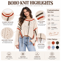 Robe pull en maille côtelée ivoire pour femme, manches longues, plissée, longueur midi, col en V, automne-hiver, personnalisable, OEM, vente en gros