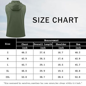 เสื้อฮู้ดแขนกุดผ้าฝ้ายสำหรับผู้ชายเสื้อออกกำลังกายเล่นกีฬาปรับแต่งได้ - Product Image 6