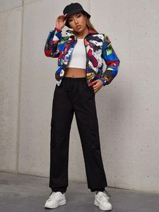 Top Trending Style Chaqueta acolchada para mujer Cremallera completa Manga larga Invierno Cálido Chaqueta de burbuja para mujer - Product Image 3