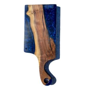 Bloques de cortar de madera envueltos en resina de diseño único Artesanías de calidad para la cocina casera de La India para cortar madera - Product Image 3