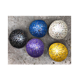 Bol en laque de coque de noix de coco écologique de taille personnalisée, artisanat naturel de luxe, panier de rangement décoratif, bon prix, fabriqué au Vietnam - Product Image 4