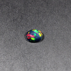 Opale de feu multi noire naturelle 8x6mm Cabochon ovale 1.00 Cts pierre précieuse pour la fabrication de bijoux - Product Image 4