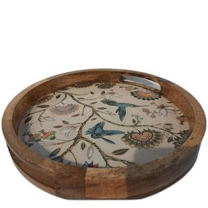 <b>Smart</b> Choice Wooden Enamel Serving Tray Reliable <b>Kitchen</b> Food Tray - Product Image 5