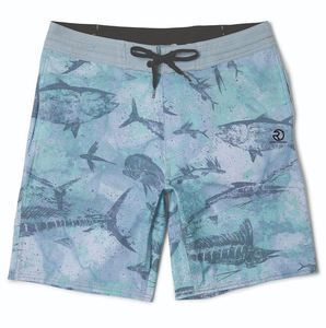 Shorts de pêche techniques pour hommes, conçus pour la pêche active, tissu extensible léger avec poches fonctionnelles - Product Image 3