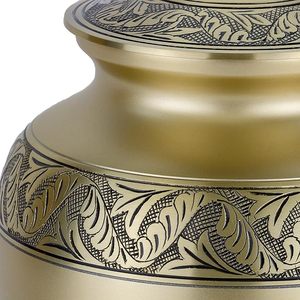 Handmade <b>Large</b> Adult Size Mosaic Aluminium Glass Cremation <b>Urn</b> Unique Funerals Supply With Individual Tiles Applied Burial - Product Image 1